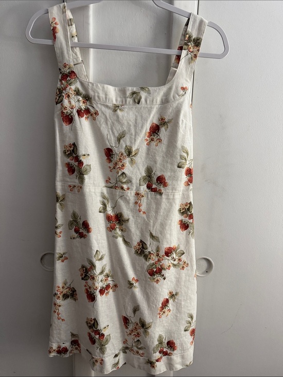 Abercrombie & Fitch Dresses & Skirts - Abercrombie & Fitch Cream Floral Sundress with Green and Pink Accents